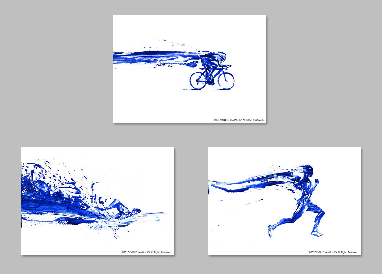 Original piece "Triathlete set"(3 pieces) Original piece "Triathlete set"(3 pieces)