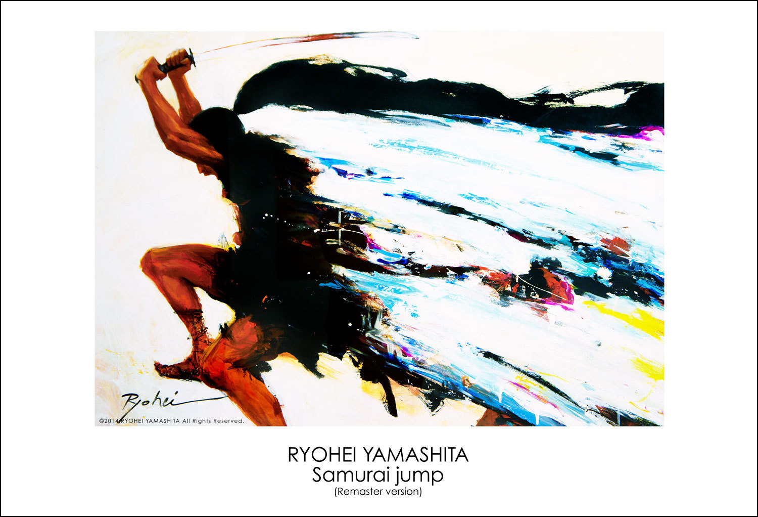 Giclee Poster "Samurai jump remaster" Giclee Poster "Samurai jump remaster"