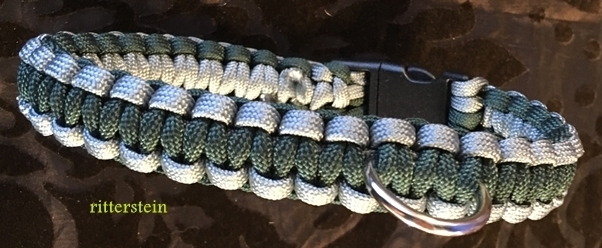Hundehalsband-Silvergreen
