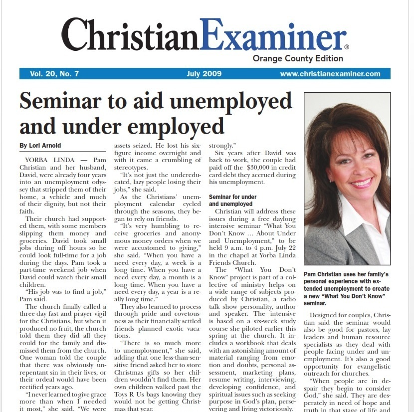 2009 Christian Examiner Article