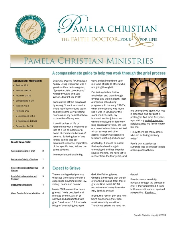 Suffering Loss, Overcoming Grief