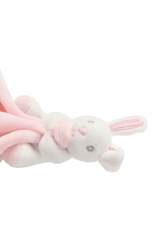 DOUDOU LAPIN ROSE avec prénom brodé