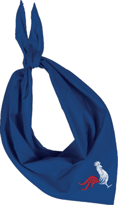 FIESTA  BANDANA avec coq aux couleurs de la France
