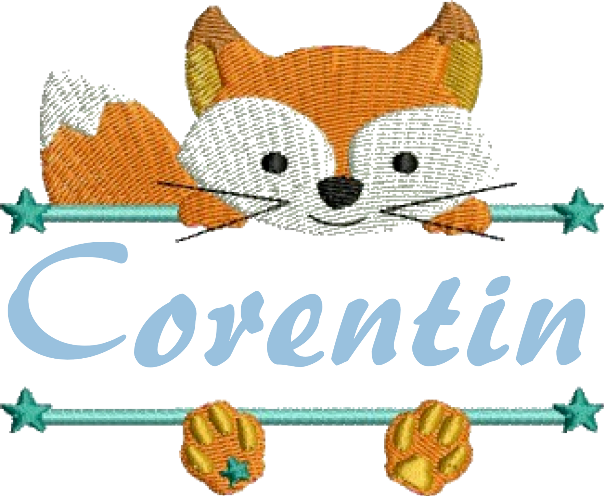 Bavoir Prénom Animaux