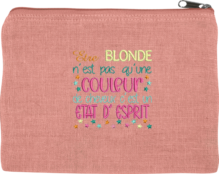 Pochette - Texte blonde