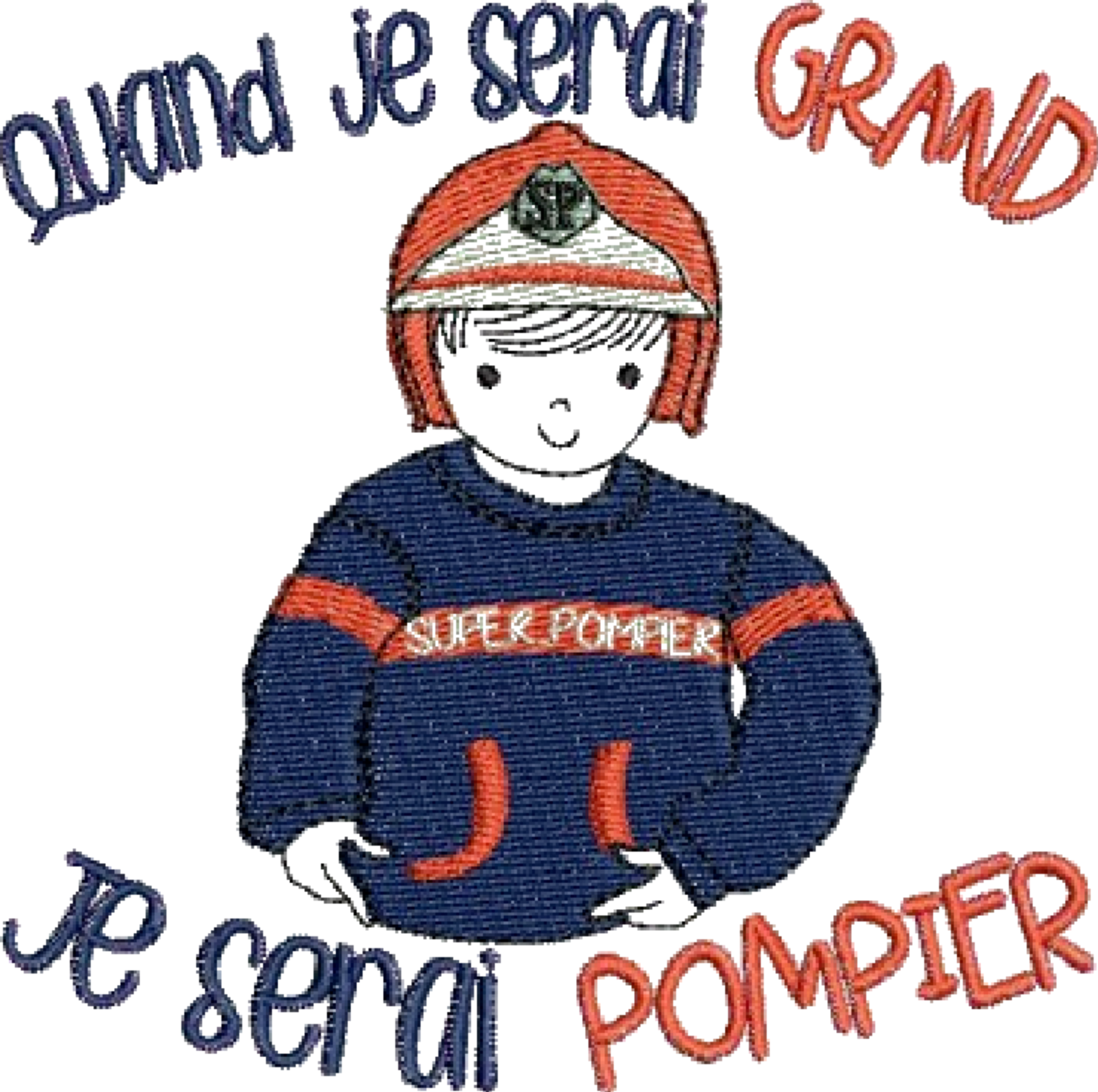 Body bébé - Quand je serai grand, je serai pompier