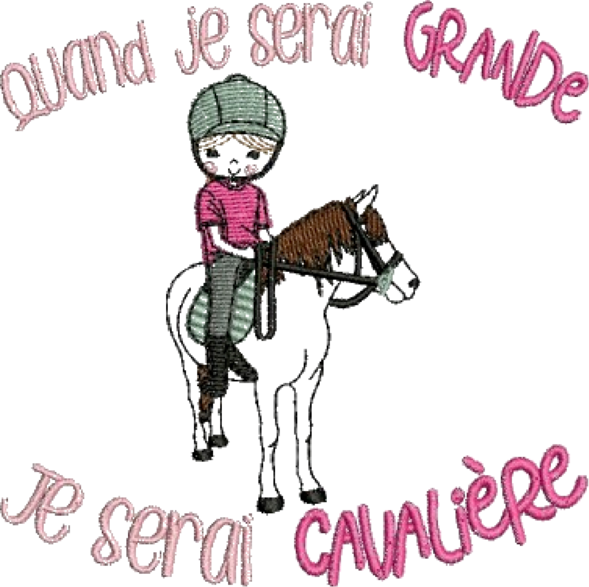 Sac shopping - Tote Bag - Quand je serai grande, je serai cavalière