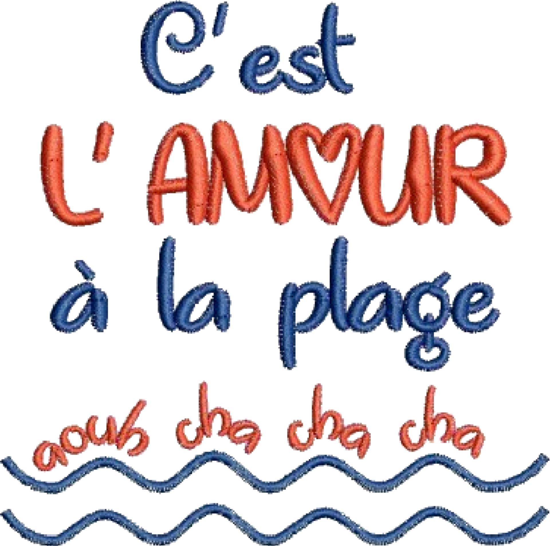 Sac shopping - Tote Bag - Amour à la plage