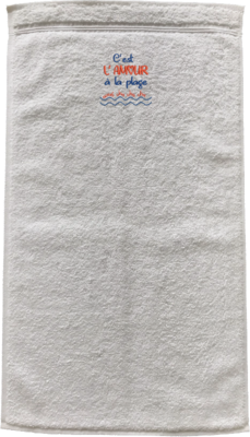 Serviette de bain - Amour à la plage