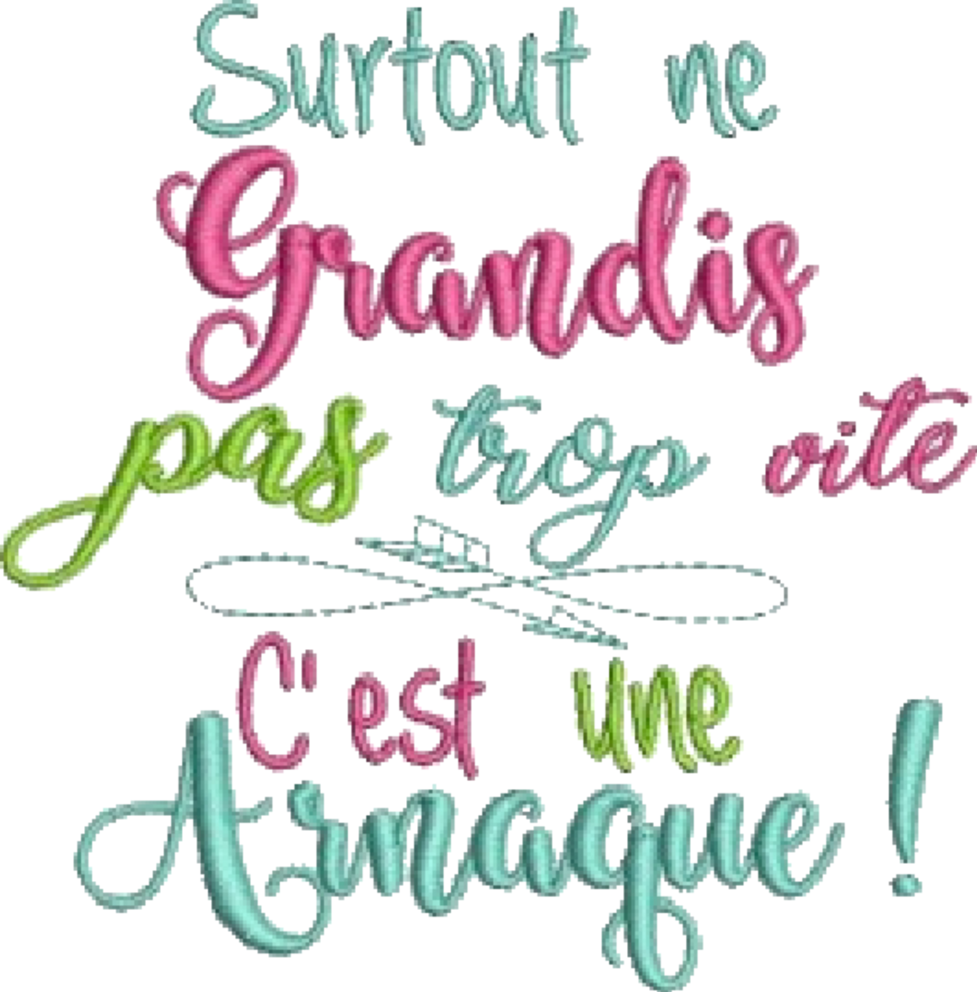 Bavoir - Ne grandis pas trop vite