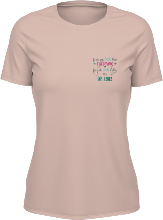 T-shirt Femme - Thérapie voyage