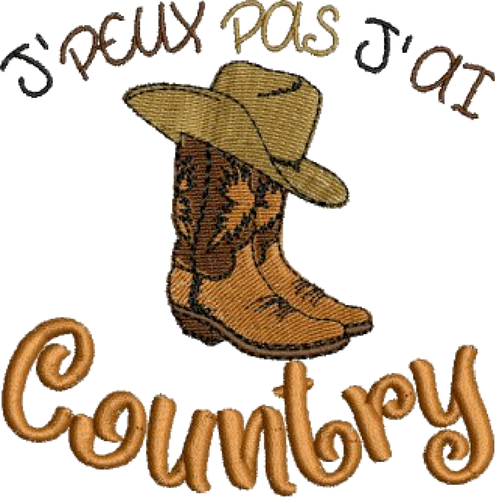 Pochette - Je ne peux pas j'ai country