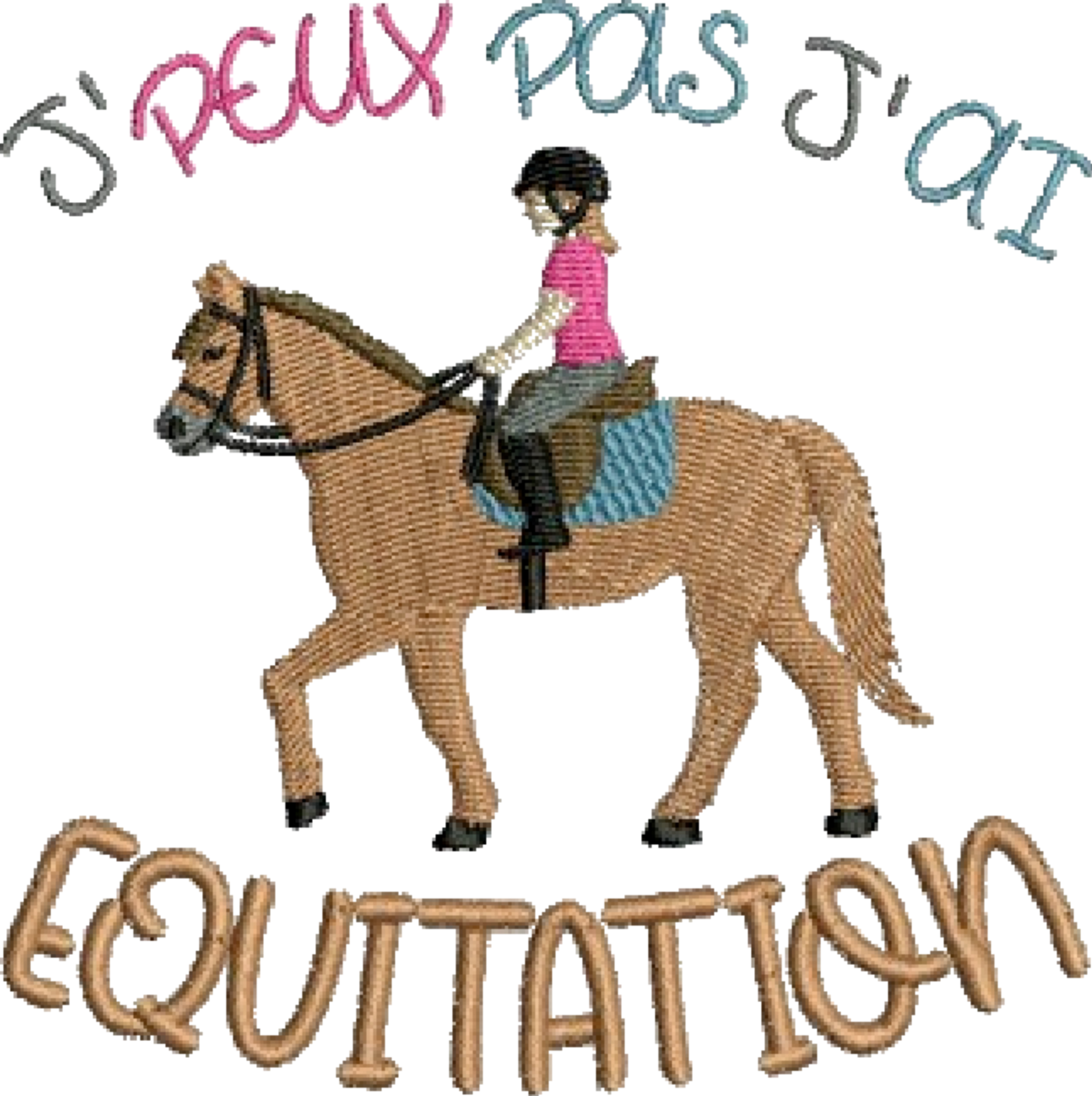 Sac shopping - Tote Bag - Je ne peux pas j'ai équitation