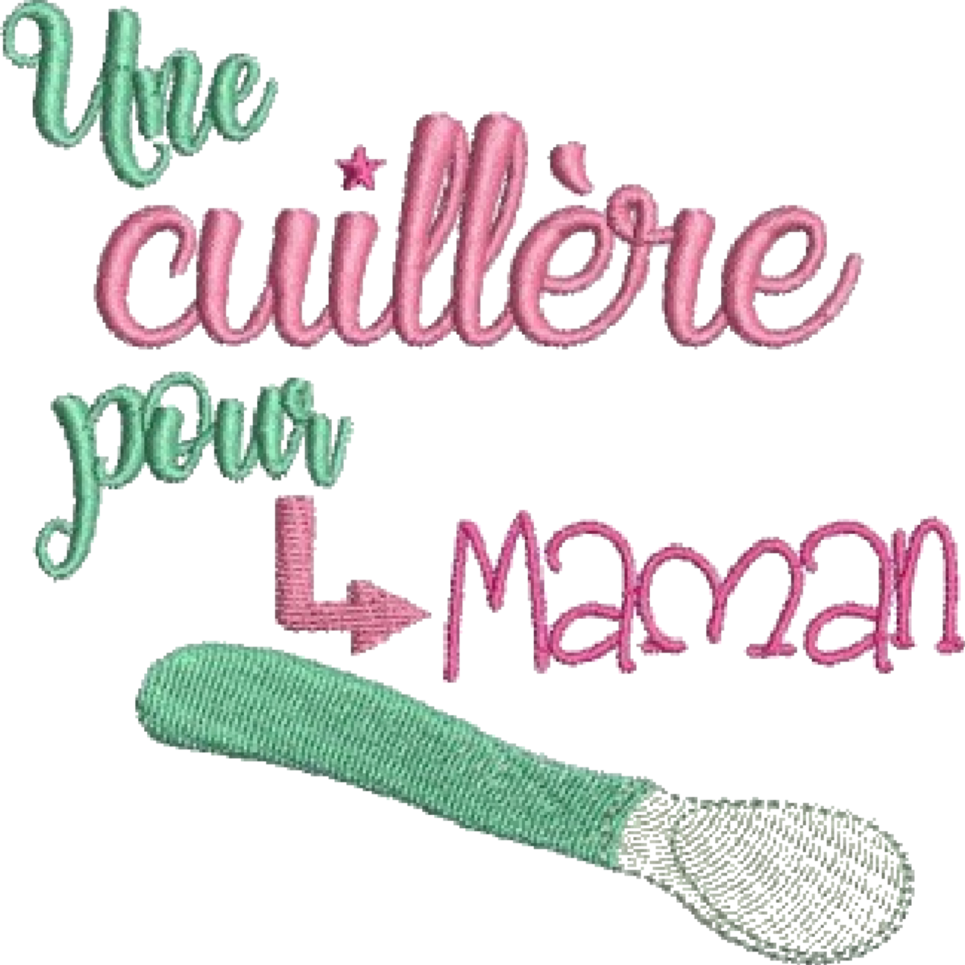 Bavoir - Une cuillère pour Papa / Maman