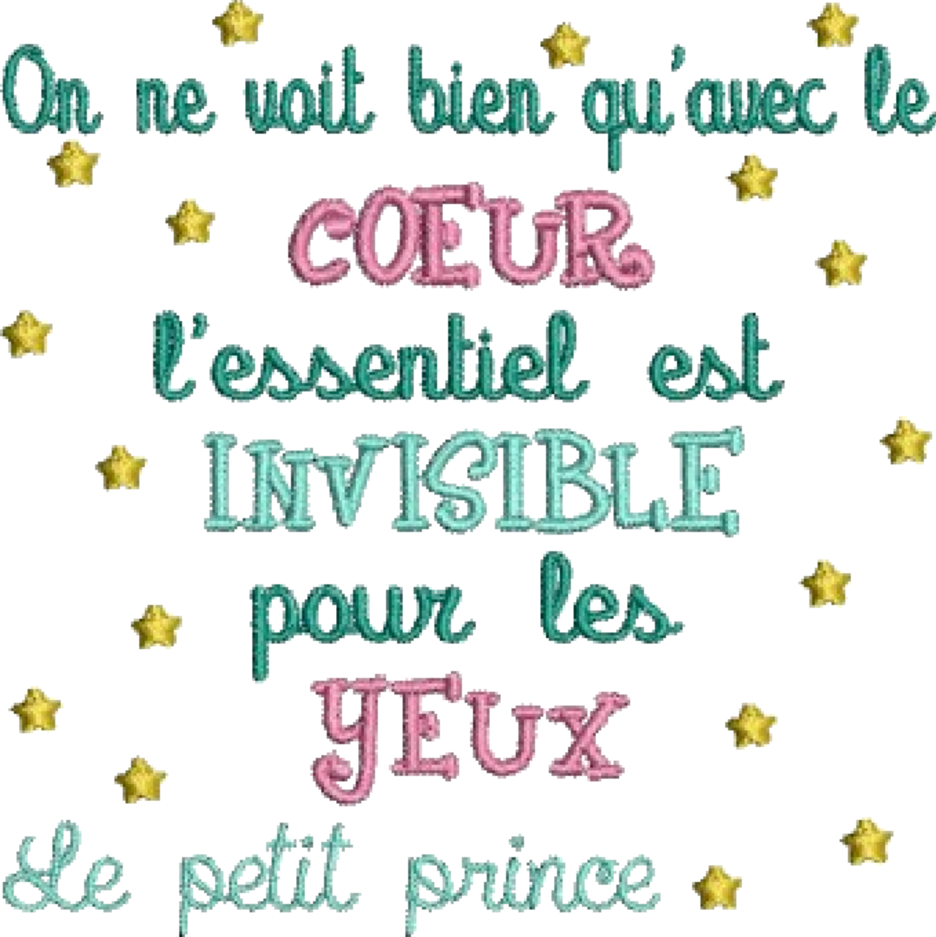 Sac shopping - Tote Bag -On ne se voit bien qu'avec le cœur