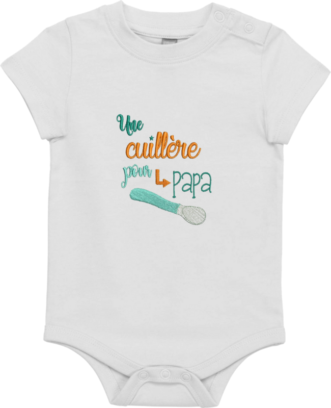 Body bébé - Une cuillère pour Papa / Maman