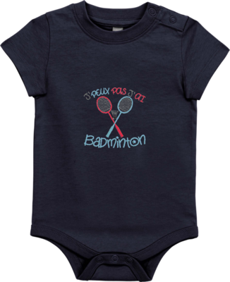 Body bébé - Je ne peux pas j'ai badminton
