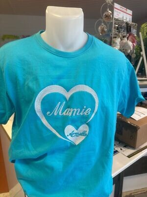 T-shirt Femme - Mamie + prénom personnalisable T-shirt Femme - Mamie + prénom personnalisable