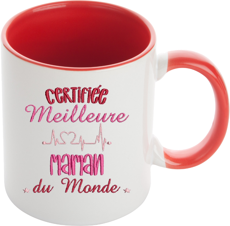 Mug "Certifiée meilleure maman du monde"