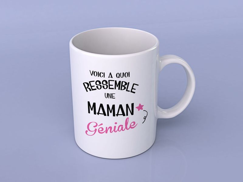Mug "Voici à quoi ressemble une maman géniale"
