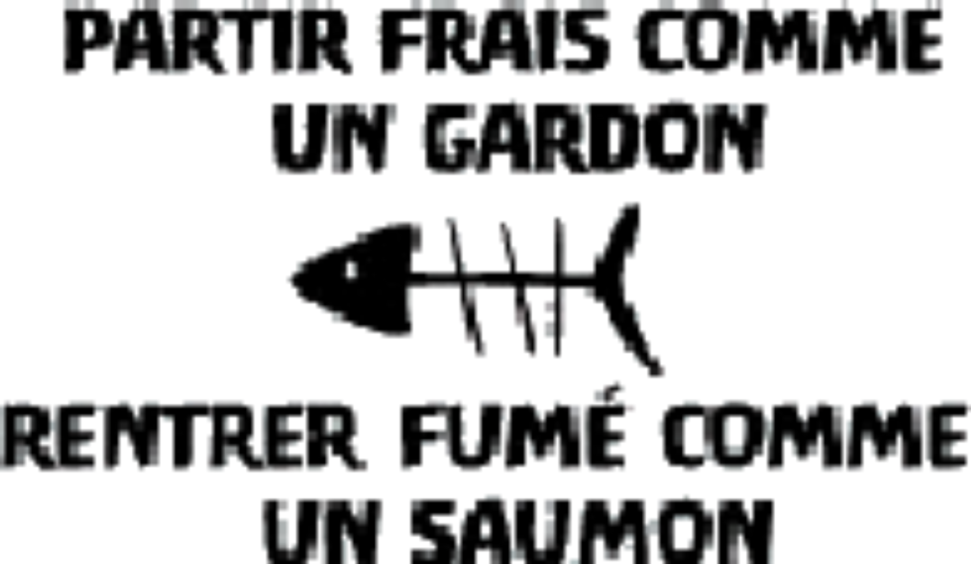 T-shirt homme - Partir frais comme un gardon