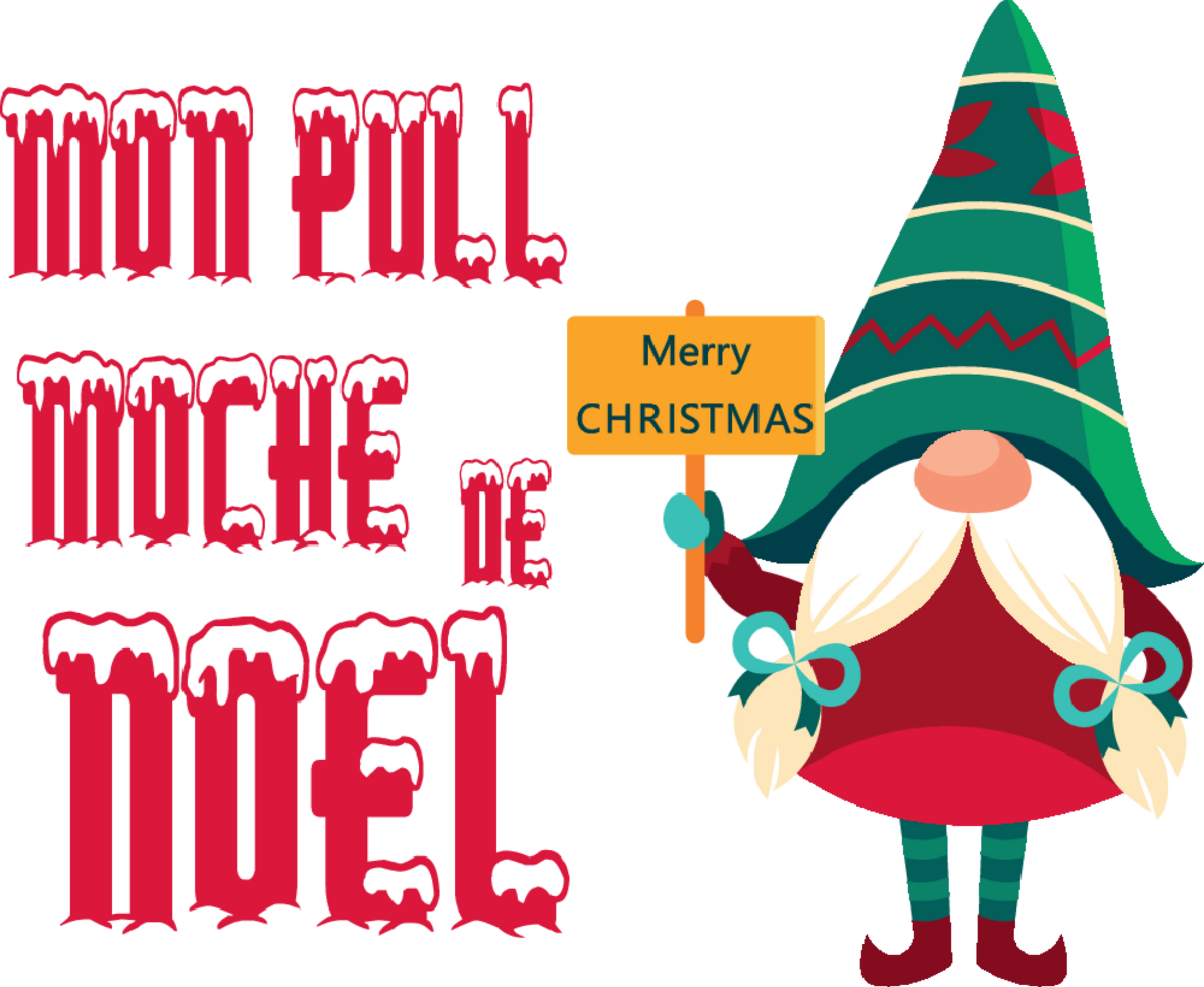 Pull moche de Noël personnalisable