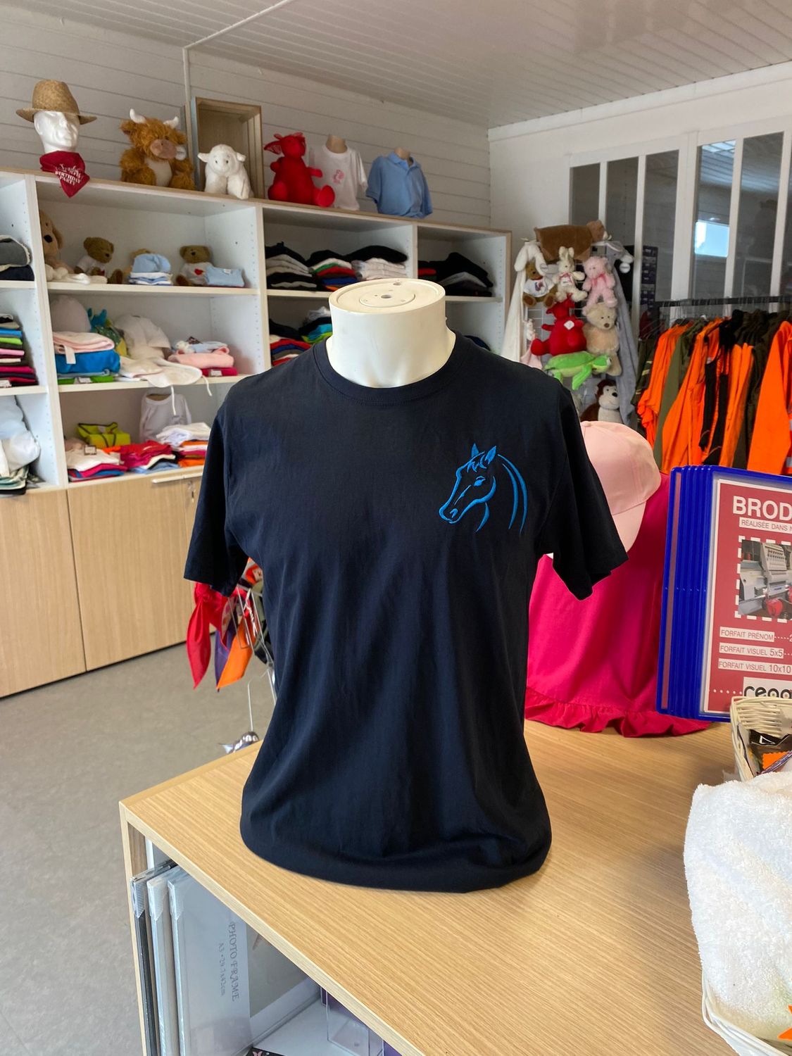 T-shirt mixte - Tête de cheval - modèle unique