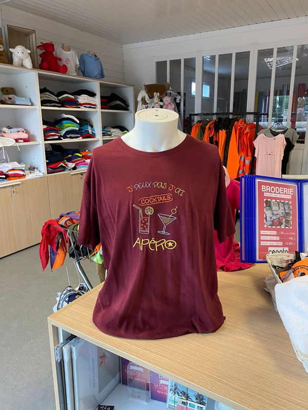 T-shirt homme - Je ne peux pas j'ai apéro - modèle unique T-shirt homme - Je ne peux pas j'ai apéro - modèle unique