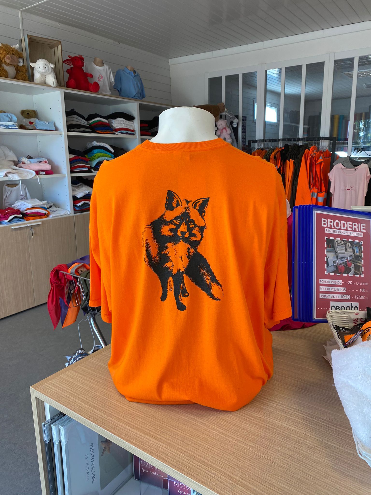 T-shirt homme - Cassayre - Renard  - modèle unique