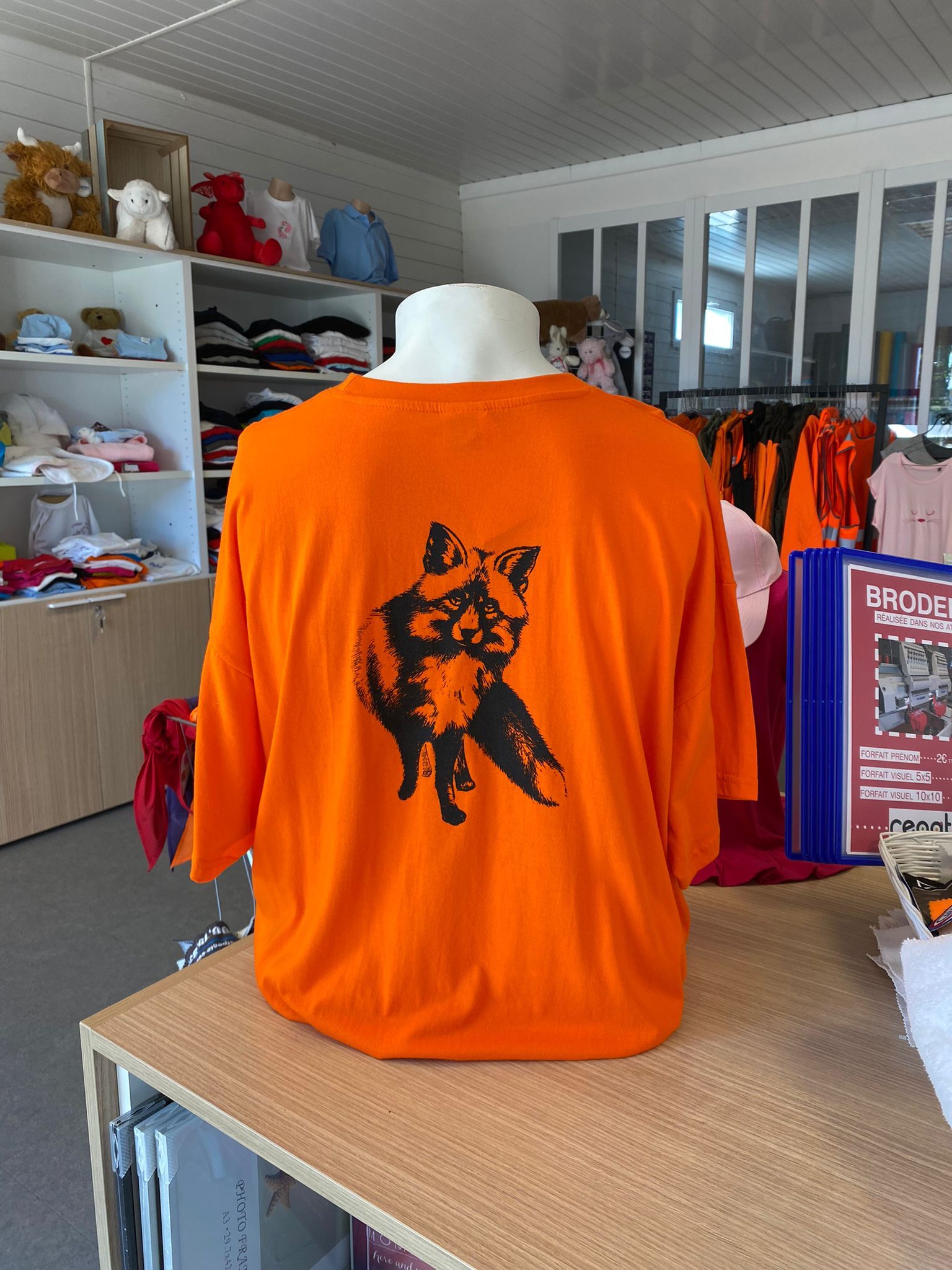 T-shirt homme - Cassayre - Renard  - modèle unique