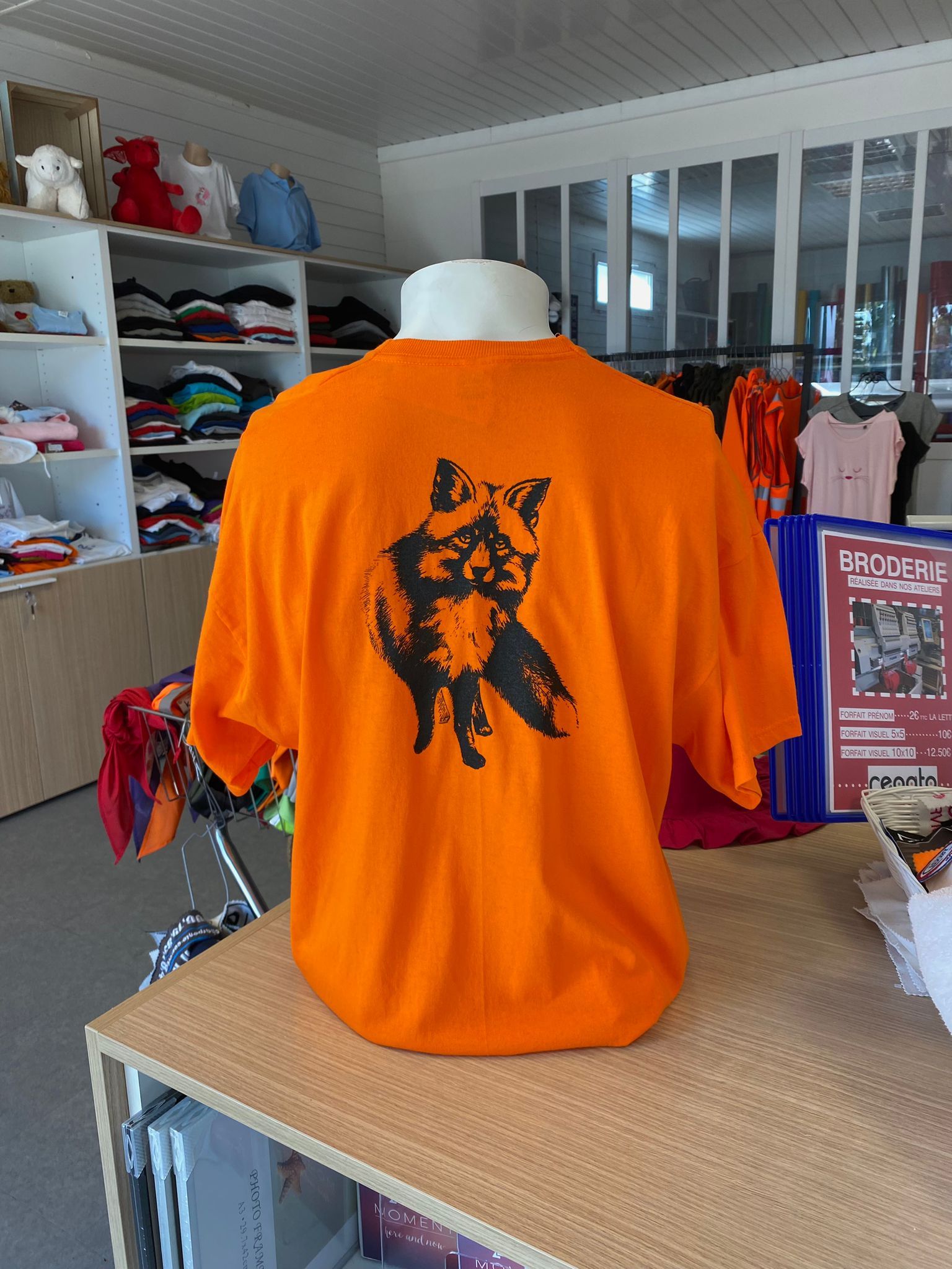 T-shirt homme - Cassayre - Renard - modèle unique