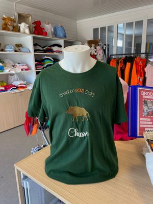 T-shirt homme - Je ne peux pas j'ai chasse - modèle unique T-shirt homme - Je ne peux pas j'ai chasse - modèle unique