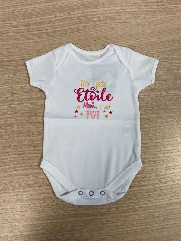 Body bébé - Ma petite étoile moi, toi - modèle unique Body bébé - Ma petite étoile moi, toi - modèle unique