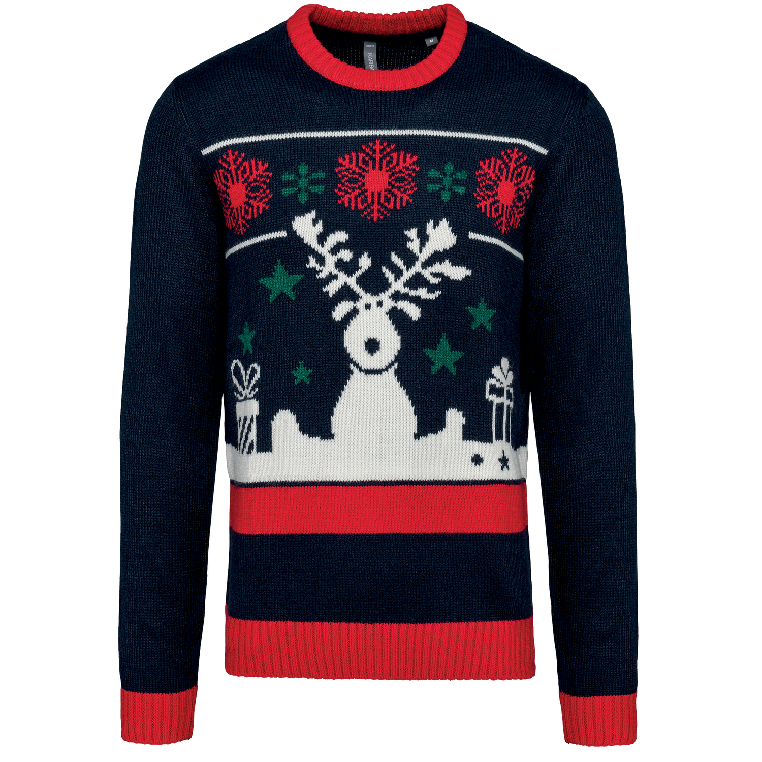 Pullover col rond de Noël unisexe