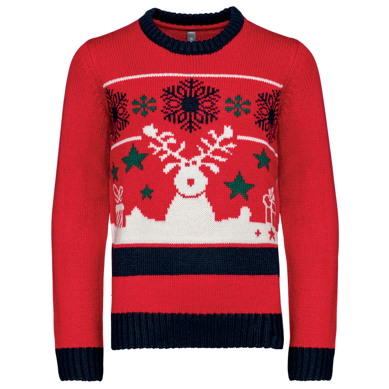 Pullover col rond de Noël enfant