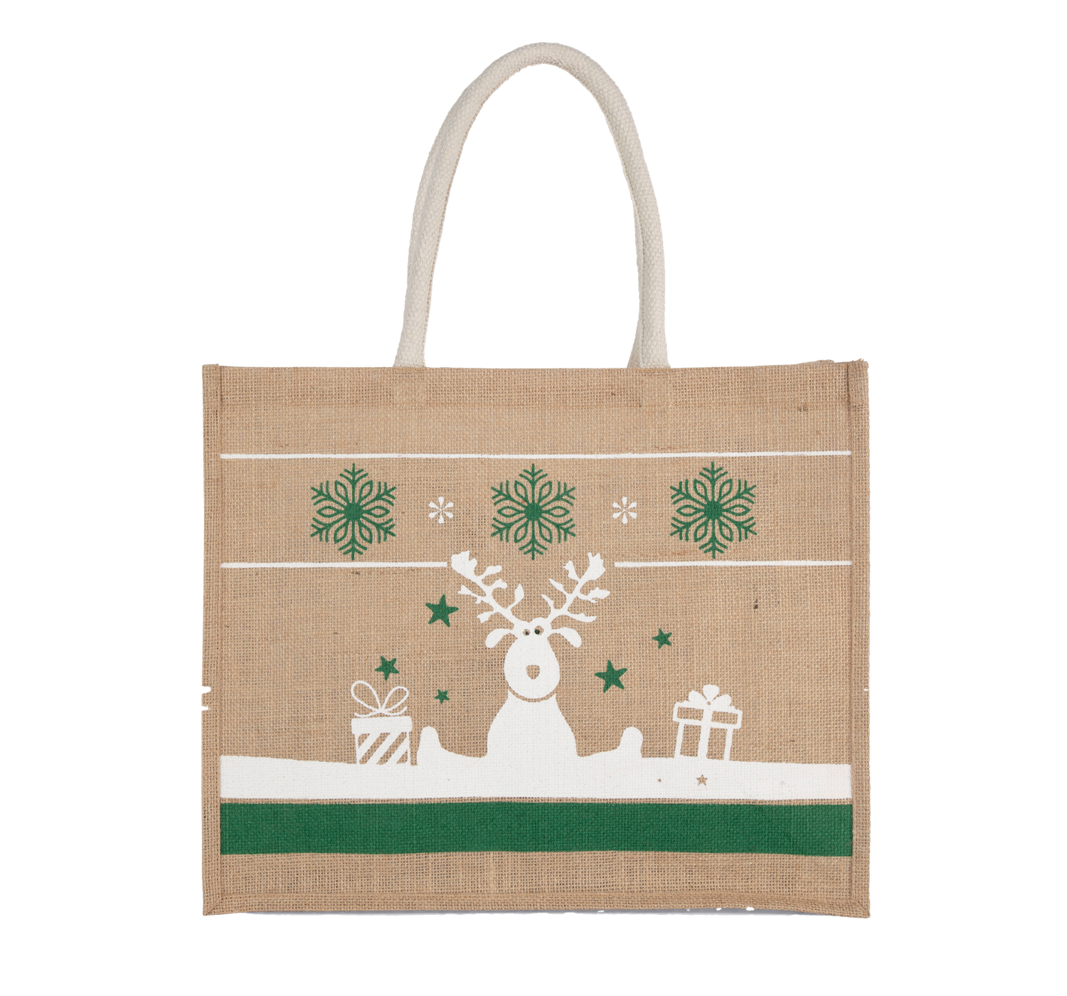 Sac shopping avec motifs de Noël