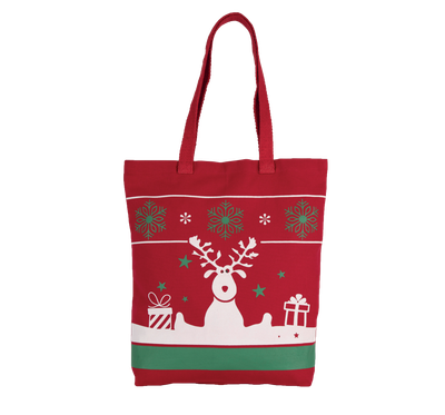 Sac shopping avec motifs de Noël