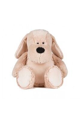 Peluche zippée Chien - personnalisable avec prénom brodé Peluche zippée Chien - personnalisable avec prénom brodé