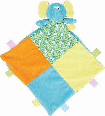 DOUDOU PLAT MULTICOLORE ÉLÉPHANT avec prénom brodé