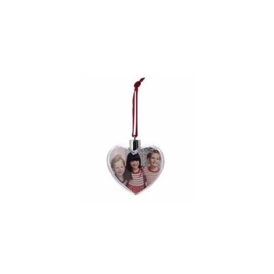 Boule de Noël personnalisable en forme de coeur