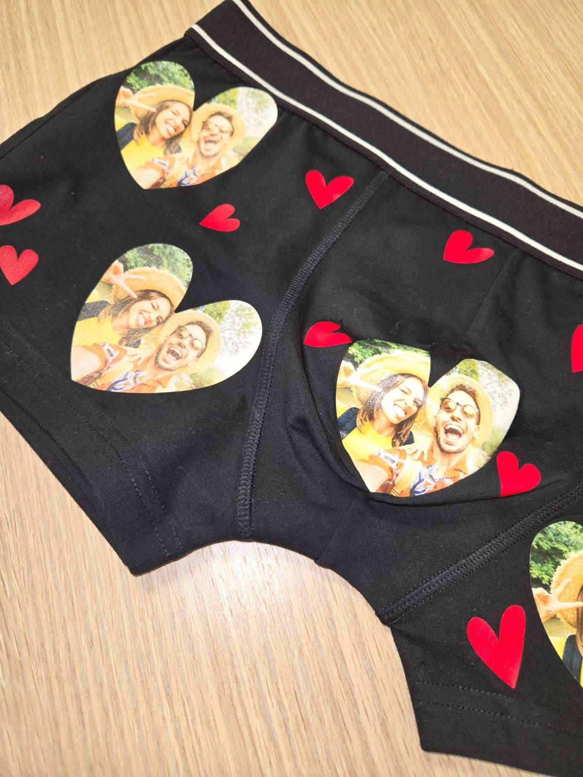 Caleçon personnalisé Saint-Valentin + Boîte cadeaux