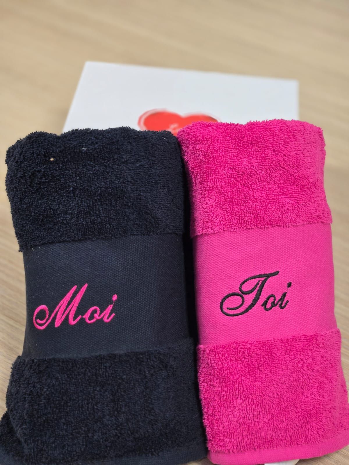 Lot serviette de bain - Toi + Moi