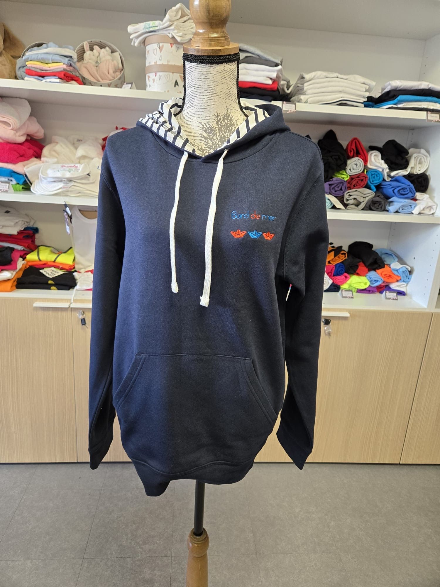 Sweat-shirt à capuche Femme Collection Bords de Mer