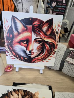 Tableau  Collection La belle et la bête 30x30cm