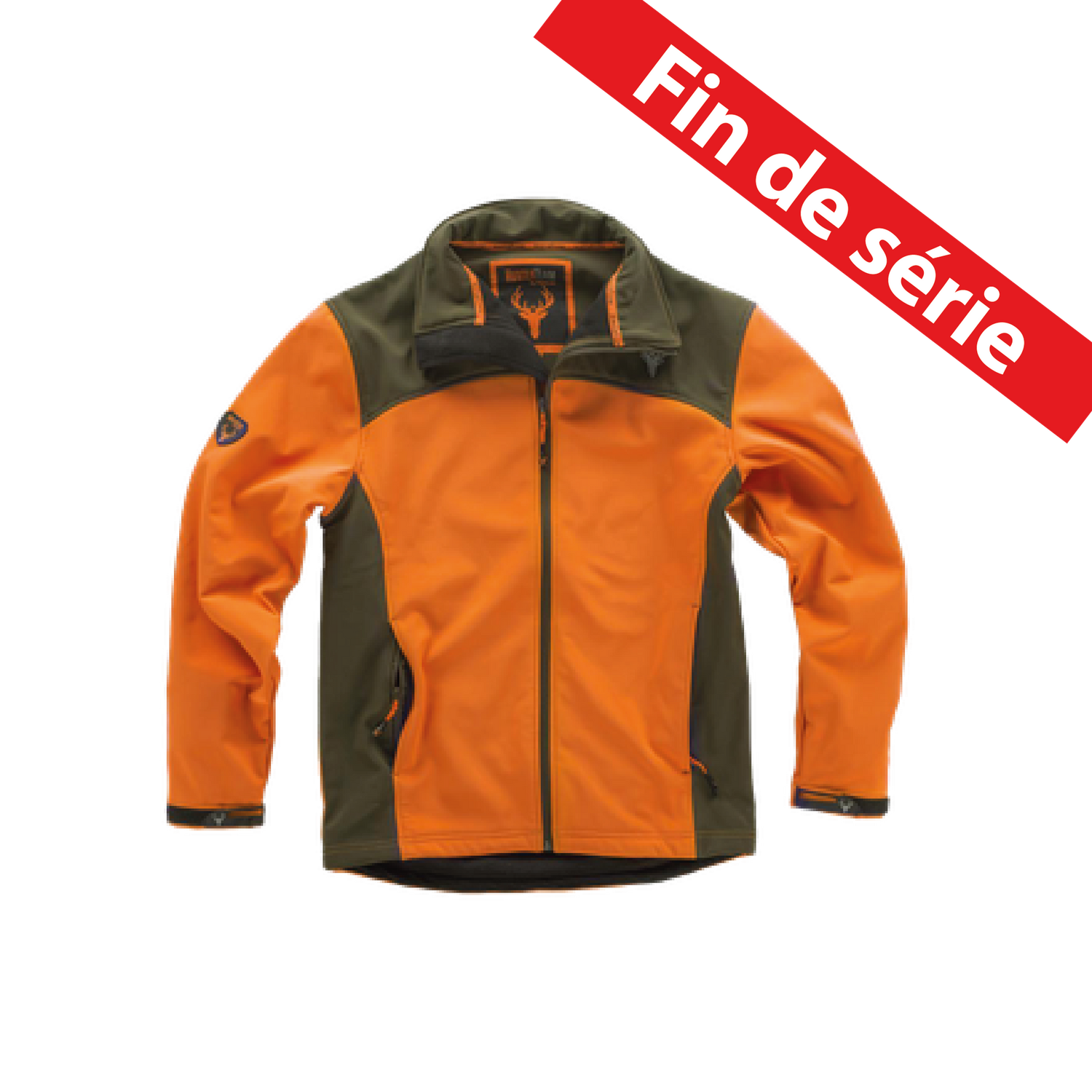 S8630 - Veste SPORT WORKSHELL - ORANGE / VERT CHASSE