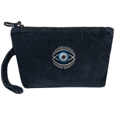 Pochette écoresponsable en velours côtelé Collection Occhio