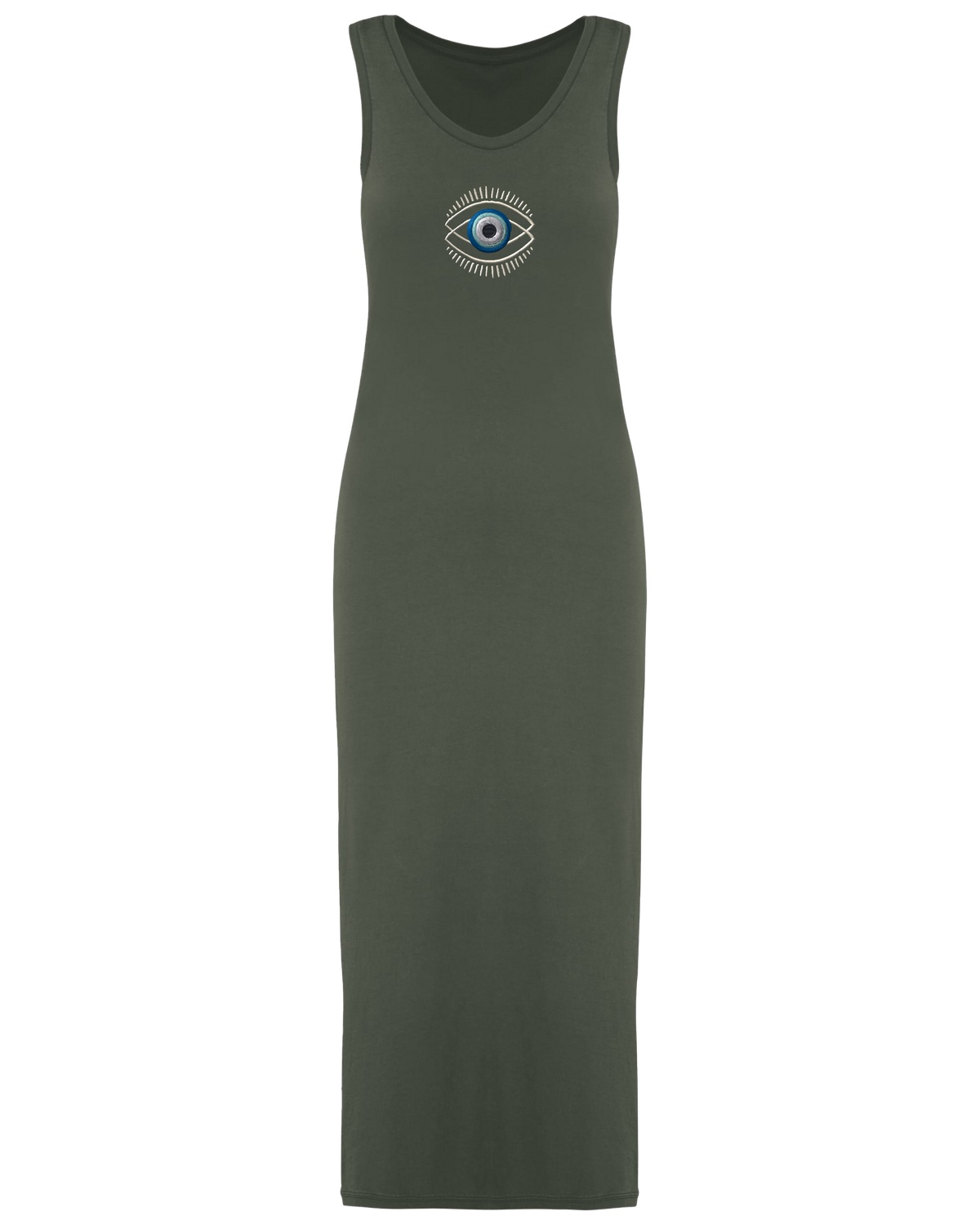 Robe écoresponsable délavée en jersey femme Collection Occhio