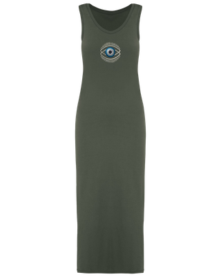 Robe écoresponsable délavée en jersey femme Collection Occhio