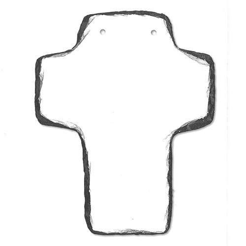 Panneau en ardoise à suspendre, blanc mat env. 16 x 20 cm - personnalisable