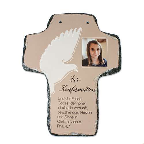 Panneau en ardoise à suspendre, blanc mat env. 16 x 20 cm - personnalisable